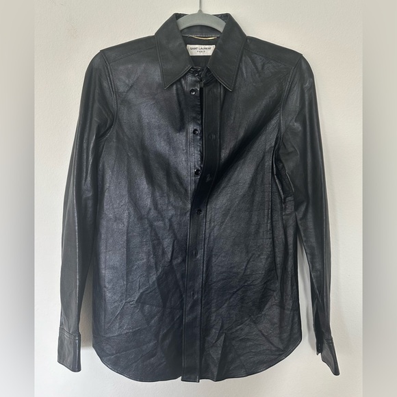 Saint Laurent Leather Women’s Top size FR36 (US 2) - Picture 1 of 6